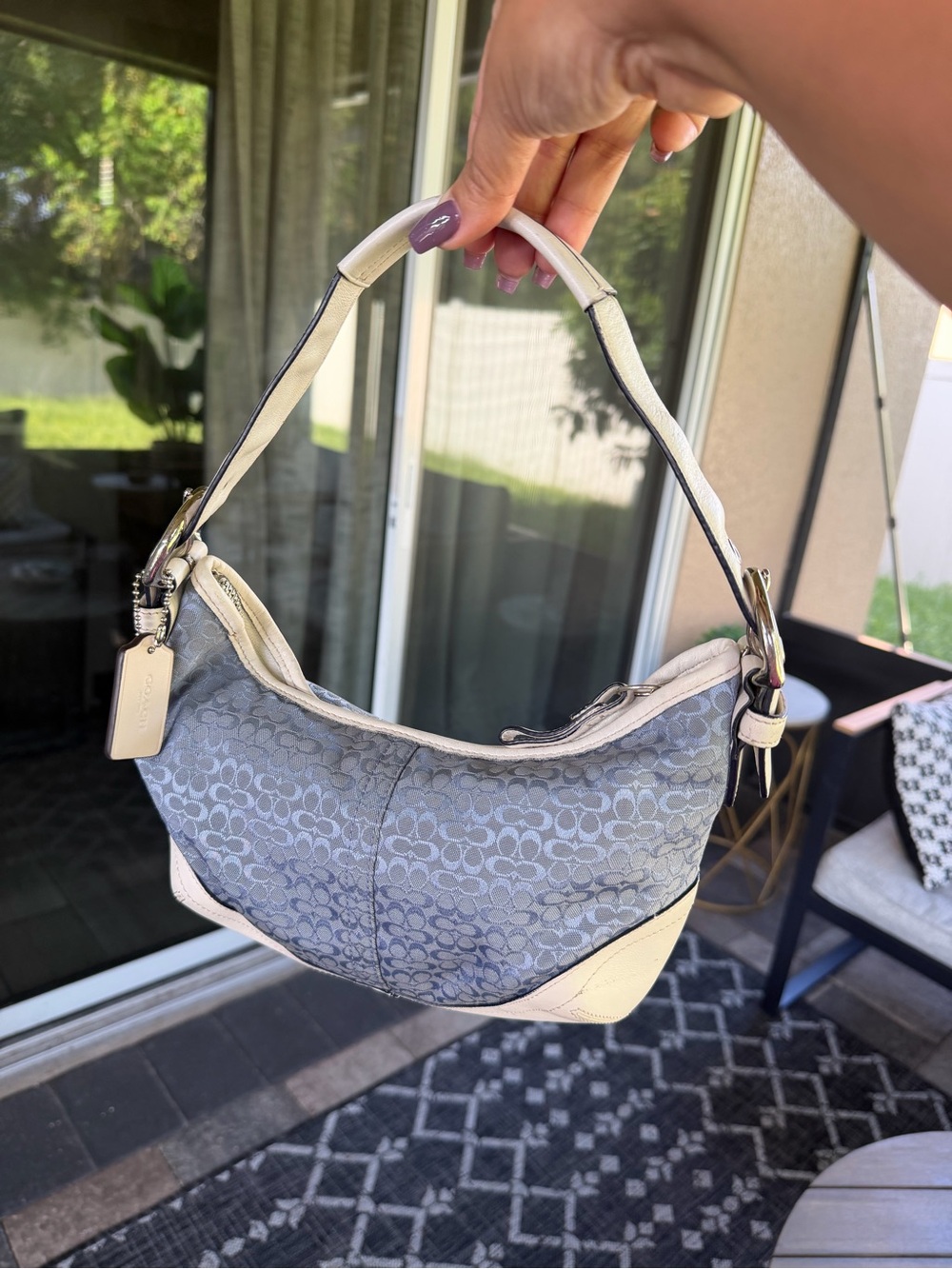 Y2K Coach Baby Blue Mini SoHo